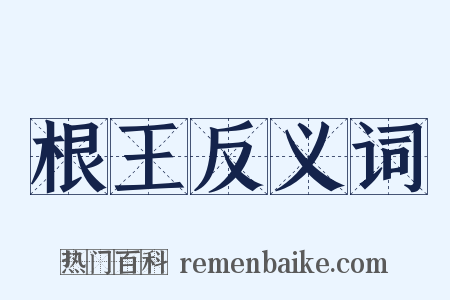 根王反义词是什么意思的图片